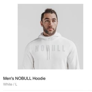 No Bull Men Hoodie White Large